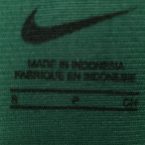 Nike Green White Stripe Sport Warm Up Jacket Zip Up Men Woman Small Like New - Picture 6 of 16